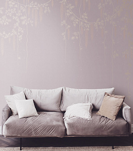 La Stanza Tesoro 1 01491-GL для спальни для гостиной для загородного дома для комнаты серый золотой розовый сиреневый