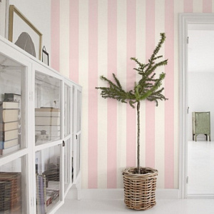 Aura Stripes@Home 580225 для кабинета для загородного дома для комнаты для прихожей белый розовый