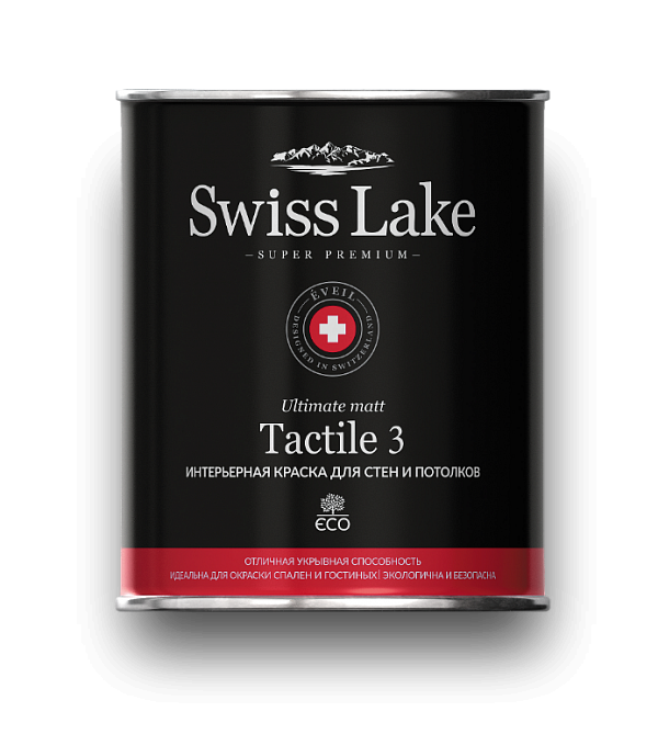 Swiss Lake Tactile 3 (глубокоматовая 3% интерьерная краска для стен и потолков)