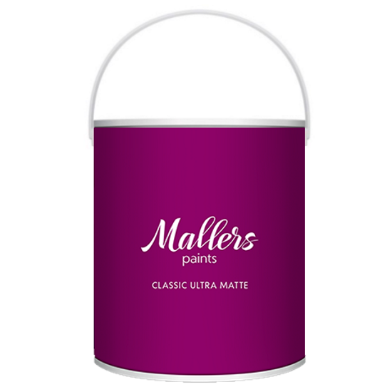 Mallers Classic Ultra Matte (глубокоматовая 2% интерьерная краска премиум-класса для стен и потолка, моющаяся)