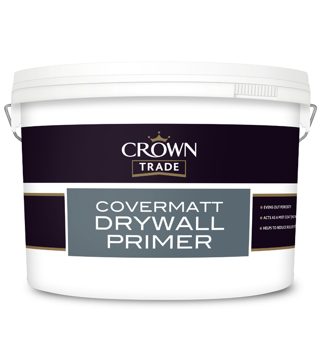 Грунтовка CROWN TRADE Covermatt Drywall Primer White (универсальная акриловая грунтовка глубокого проникновения)