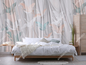 Affresco Fine Art RE936-COL1 для спальни для гостиной для кабинета для загородного дома для комнаты серый