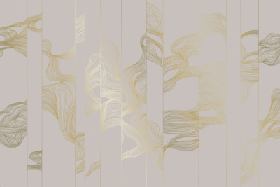 Фреска на флизелиновой основе с покрытием водно-дисперсионной краской. Роспись изображения выполняется золотым, серебрянным или платиновым пигментами