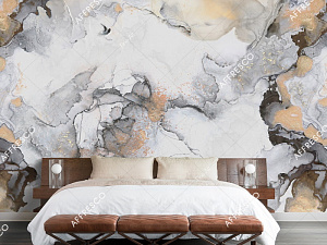Affresco Fine Art RE887-COL1 для гостиной для кабинета для комнаты серый светло-серый коричневый
