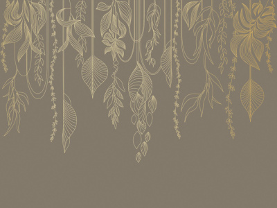 Фреска на флизелиновой основе с покрытием водно-дисперсионной краской. Роспись изображения выполняется золотым, серебрянным или платиновым пигментами