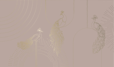 Фреска на флизелиновой основе с покрытием водно-дисперсионной краской. Роспись изображения выполняется золотым, серебрянным или платиновым пигментами