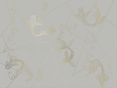 Фреска на флизелиновой основе с покрытием водно-дисперсионной краской. Роспись изображения выполняется золотым, серебрянным или платиновым пигментами