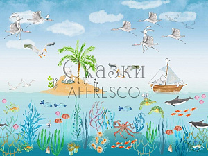 Affresco Сказки Affresco NL671-COL1 для детской голубой
