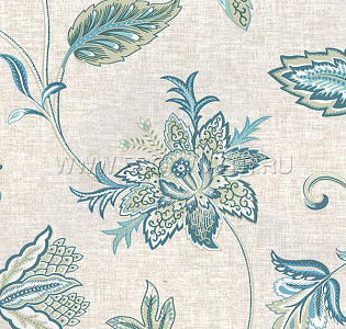 Aura Charming Prints FD22205 для спальни для гостиной для загородного дома для комнаты голубой