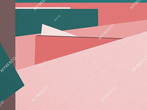 Affresco Fine Art RE839-COL2 для кабинета для комнаты для прихожей розовый зеленый разноцветный