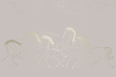 Фреска на флизелиновой основе с покрытием водно-дисперсионной краской. Роспись изображения выполняется золотым, серебрянным или платиновым пигментами