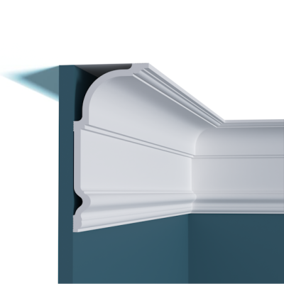 Карниз P193, можно использовать для скрытой подсветки