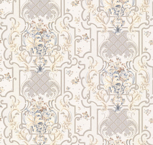 Emiliana Parati Blumarine 4 BM27081 для спальни для гостиной для кабинета для загородного дома для комнаты белый светло-серый