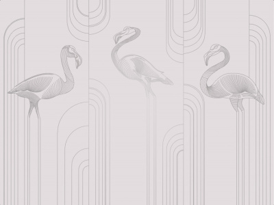 Фреска на флизелиновой основе с покрытием водно-дисперсионной краской. Роспись изображения выполняется золотым, серебрянным или платиновым пигментами