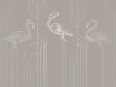 Фреска на флизелиновой основе с покрытием водно-дисперсионной краской. Роспись изображения выполняется золотым, серебрянным или платиновым пигментами