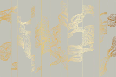 Фреска на флизелиновой основе с покрытием водно-дисперсионной краской. Роспись изображения выполняется золотым, серебрянным или платиновым пигментами