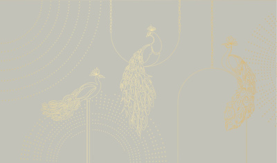 Фреска на флизелиновой основе с покрытием водно-дисперсионной краской. Роспись изображения выполняется золотым, серебрянным или платиновым пигментами