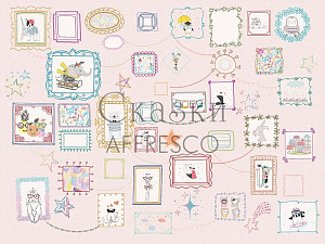 Affresco Сказки Affresco ZK674-COL2 для детской розовый