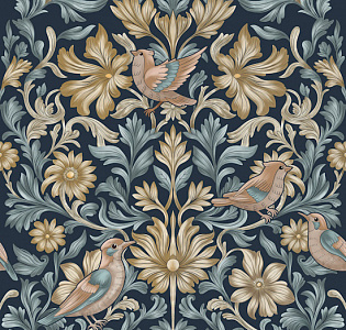 Ortograf Бесшовные обои и фрески ECO 35862 для спальни для гостиной для загородного дома для комнаты синий