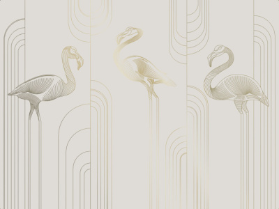 Фреска на флизелиновой основе с покрытием водно-дисперсионной краской. Роспись изображения выполняется золотым, серебрянным или платиновым пигментами