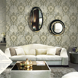 Decori&Decori Carrara 2 83607 для спальни для гостиной для кабинета для загородного дома для комнаты бежевый серый светло-серый золотой