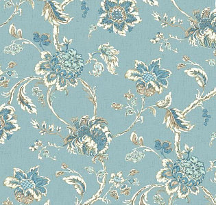 York Waverly Classics II WC7522 для спальни для гостиной для загородного дома для комнаты голубой