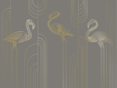 Фреска на флизелиновой основе с покрытием водно-дисперсионной краской. Роспись изображения выполняется золотым, серебрянным или платиновым пигментами