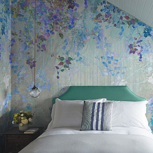 Affresco Dream Forest AVN38-COL1 для спальни для гостиной для загородного дома для комнаты светло-серый сиреневый голубой