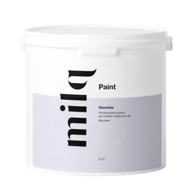 Absolute (матовая 5% толстослойная интерьерная краска для стен и потолков, износостойкая)