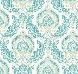 Aura Charming Prints FD22228 для спальни для гостиной для кабинета для загородного дома для комнаты бирюзовый