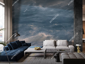Affresco Fine Art RE894-COL2 для гостиной для кабинета для комнаты серый синий
