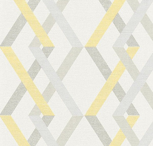 A.S. Creation Linen Style 36759-2 для кухни для кабинета для комнаты для прихожей белый светло-серый желтый