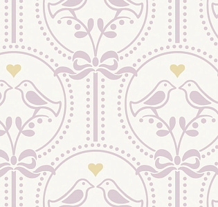 Grandeco Jack'n Rose 2024 JS3201 для детской белый золотой сиреневый