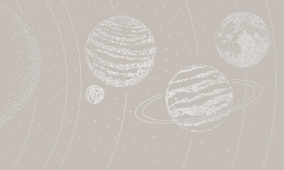 Фреска на флизелиновой основе с покрытием водно-дисперсионной краской. Роспись изображения выполняется золотым, серебрянным или платиновым пигментами