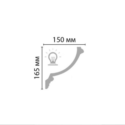 Карниз 96900 для скрытого освещения
