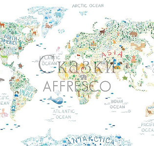 Affresco Сказки Affresco ZK627-COL1 для детской белый