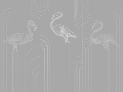 Фреска на флизелиновой основе с покрытием водно-дисперсионной краской. Роспись изображения выполняется золотым, серебрянным или платиновым пигментами