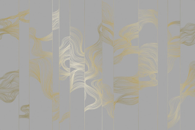 Фреска на флизелиновой основе с покрытием водно-дисперсионной краской. Роспись изображения выполняется золотым, серебрянным или платиновым пигментами