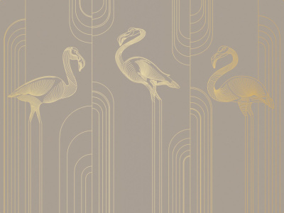 Фреска на флизелиновой основе с покрытием водно-дисперсионной краской. Роспись изображения выполняется золотым, серебрянным или платиновым пигментами