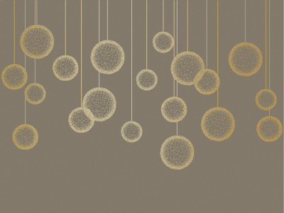 Фреска на флизелиновой основе с покрытием водно-дисперсионной краской. Роспись изображения выполняется золотым, серебрянным или платиновым пигментами