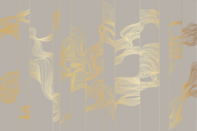 Фреска на флизелиновой основе с покрытием водно-дисперсионной краской. Роспись изображения выполняется золотым, серебрянным или платиновым пигментами