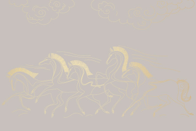 Фреска на флизелиновой основе с покрытием водно-дисперсионной краской. Роспись изображения выполняется золотым, серебрянным или платиновым пигментами