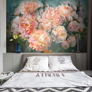 La Stanza Alba 800253 для спальни для гостиной для загородного дома для комнаты персиковый розовый зеленый