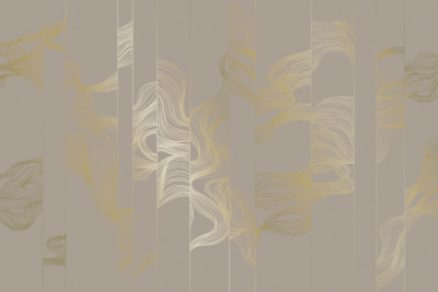 Фреска на флизелиновой основе с покрытием водно-дисперсионной краской. Роспись изображения выполняется золотым, серебрянным или платиновым пигментами