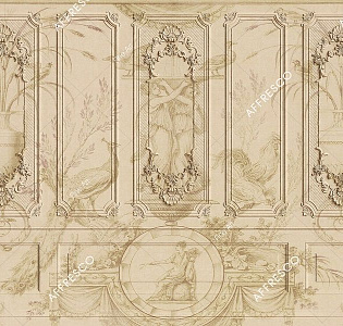 Affresco Fine Art RE864-COL4 для кабинета для комнаты песочный