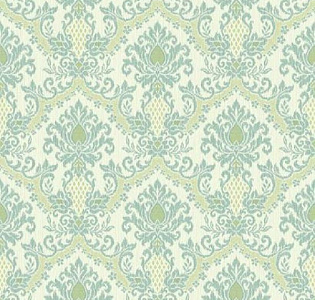 York Waverly Small Prints WP2418 для спальни для гостиной для кабинета для загородного дома для комнаты зеленый