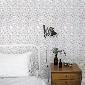 Aura Secret Garden G78485 для спальни для гостиной для загородного дома для комнаты белый серый светло-серый розовый