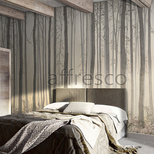 Affresco Exclusive AB308-COL4 для спальни для гостиной для загородного дома для комнаты бежевый темно-серый