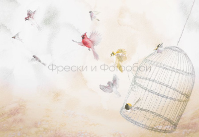 Фреска из декоративной штукатурки на флизелиновой основе