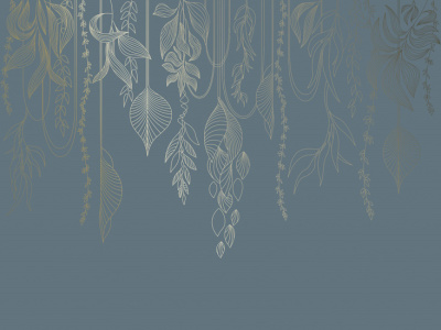 Фреска на флизелиновой основе с покрытием водно-дисперсионной краской. Роспись изображения выполняется золотым, серебрянным или платиновым пигментами